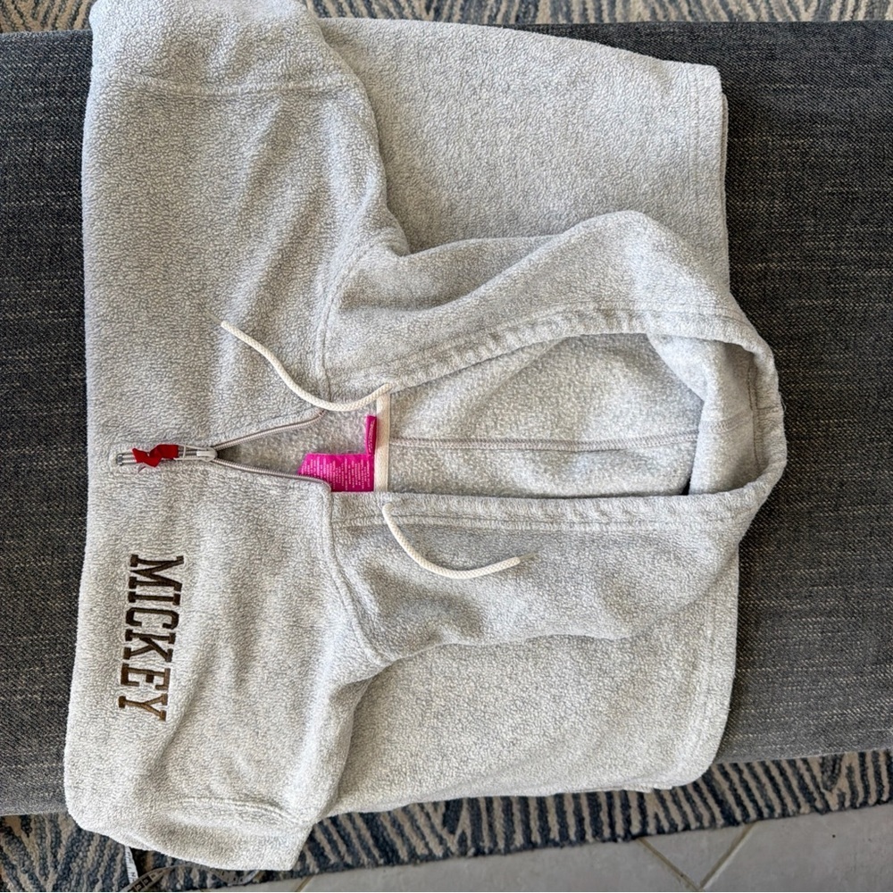 The Wonderful World of Disney Mickey Mouse Hoodie Sweatshirt- Grey Size 22/24 W - Picture 7 of 11